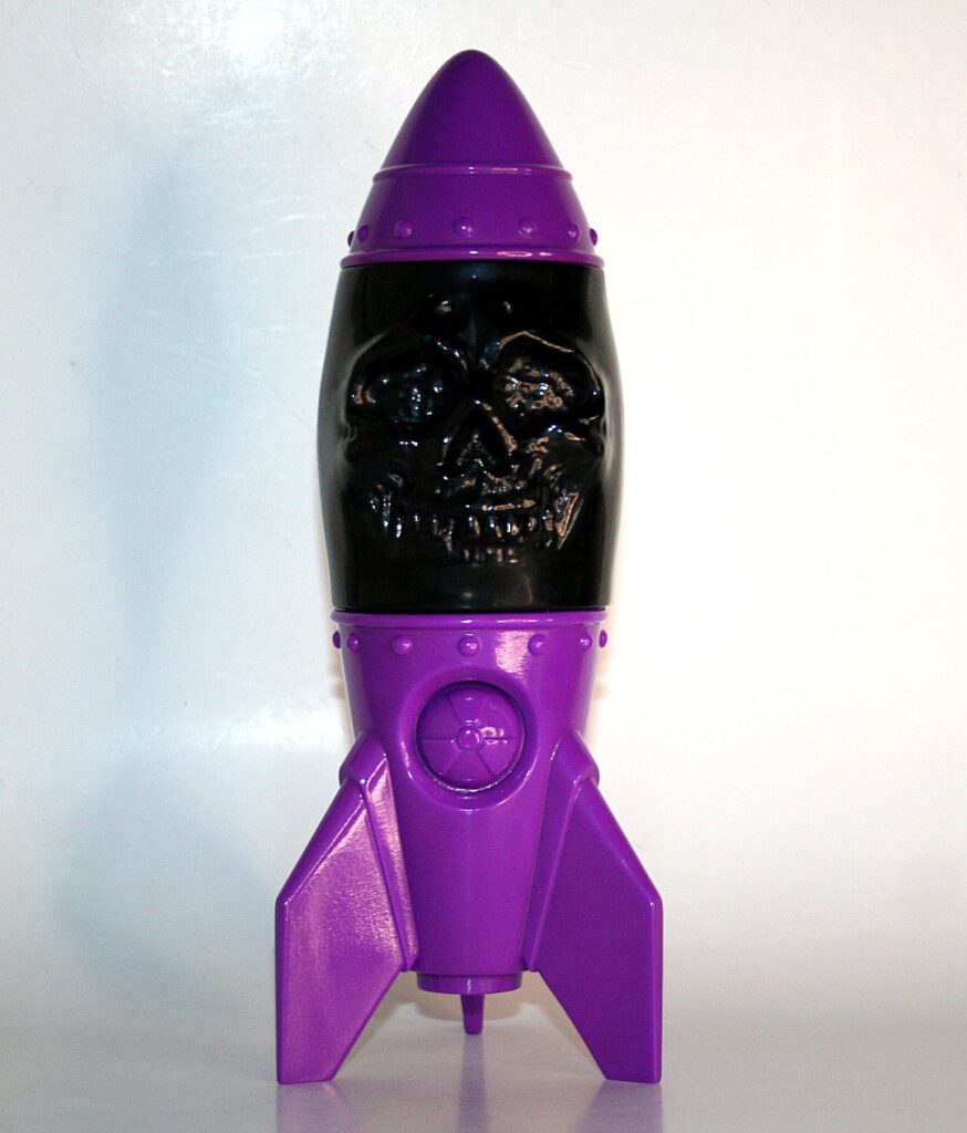 Chokehazrd Unpainted Black n Purple Warhead Sofubi Figure