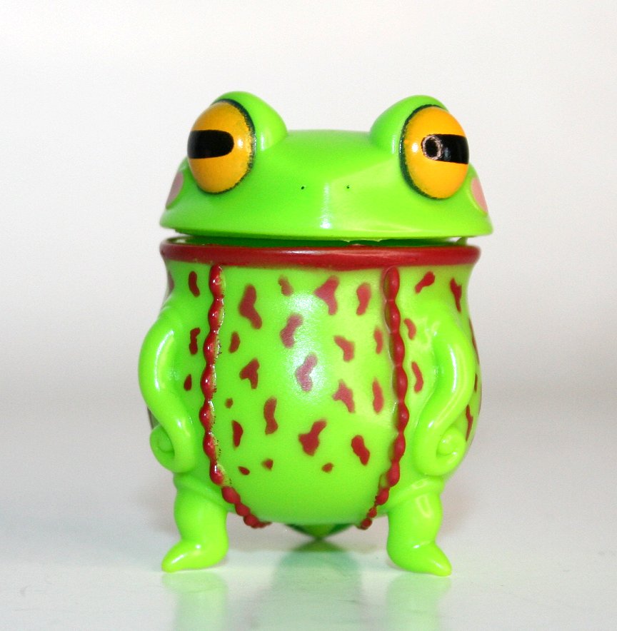 [限定品]FROG 中古品ウッドドール　キープキャスト限定カラー 中古品 Medicom x Skulltula VAG 19 Green Pitcher Plant Frog