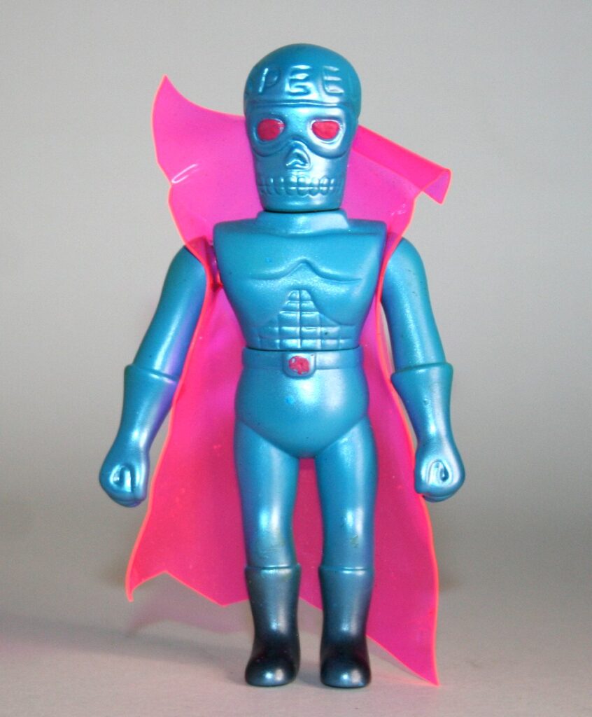 RessinBlood Blue and Pink Cape Speed Skull