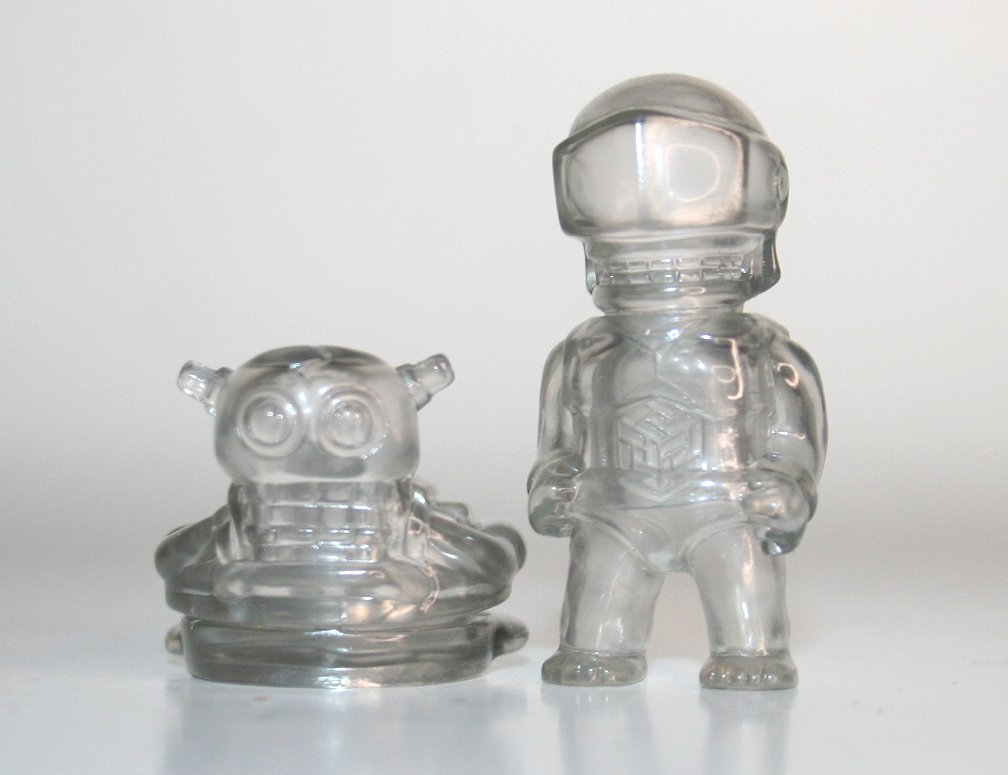 Gargamel Clear Micro Visor Man and Hover Bike
