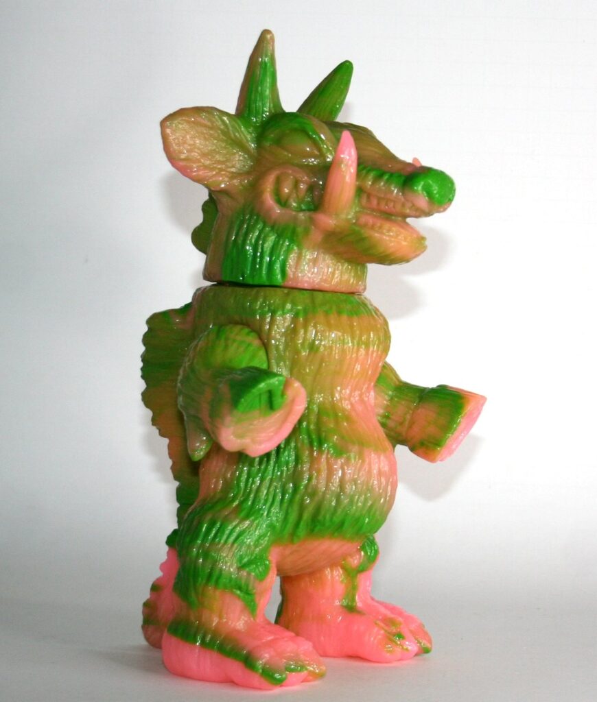 Monstock Green and Pink Glow Marbled Bull Tara