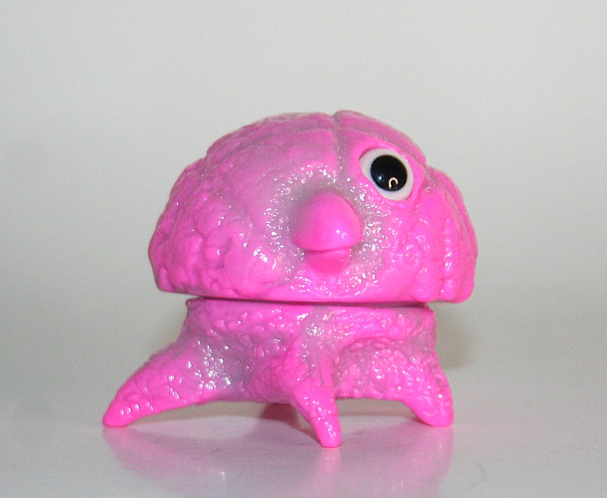 Science Patrol Pink and Glow Marbled Melon Pan Monster