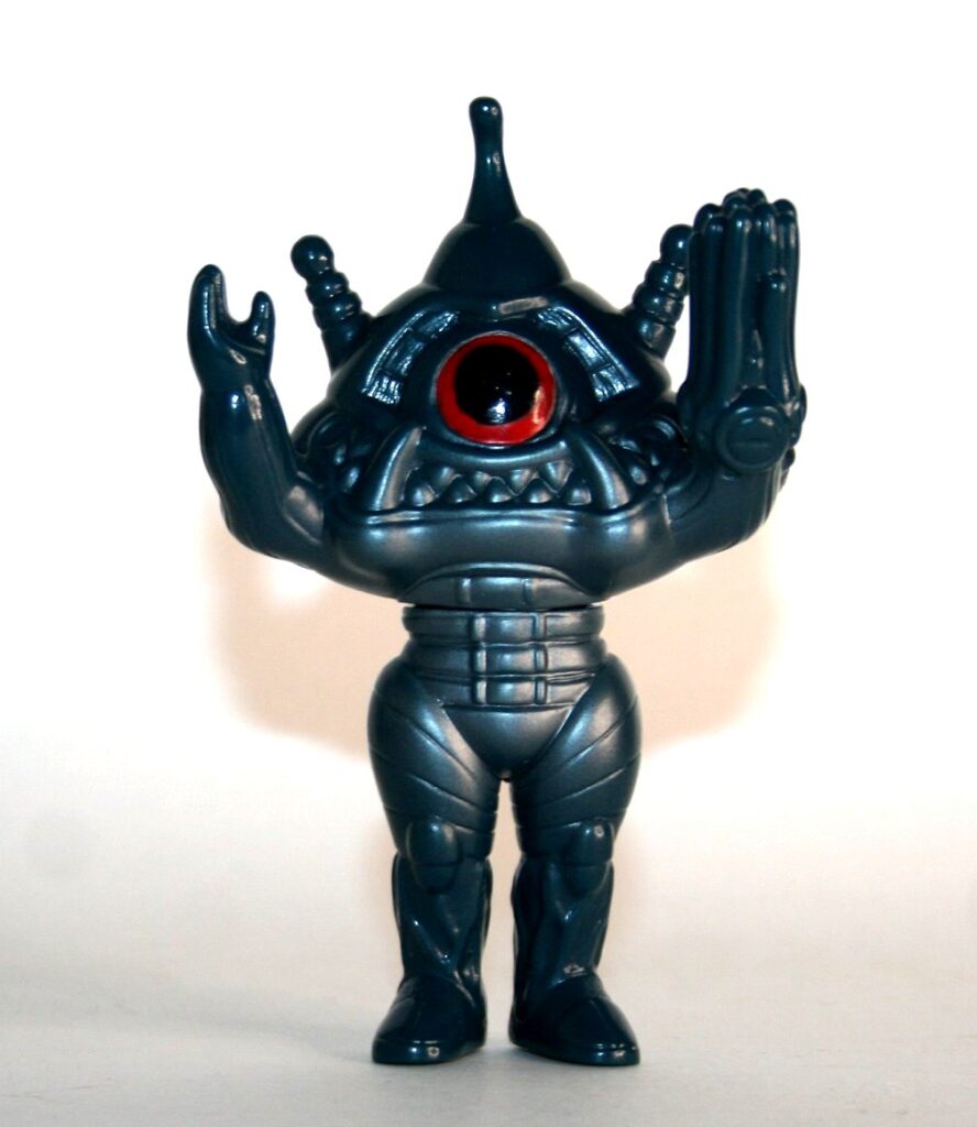 Free Style Retro Blue Invader Bigmouth