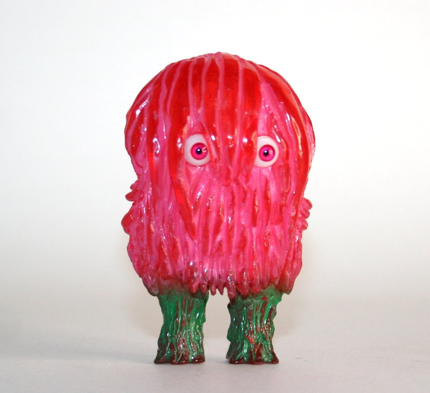 Monstock Pink on Clear Red Mini Borugogon