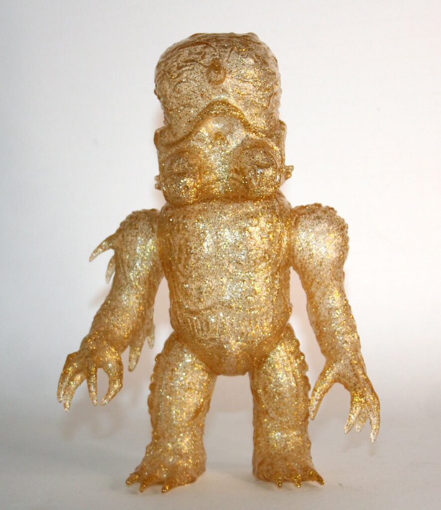 Skull Head Butt Gold Lame Digger X