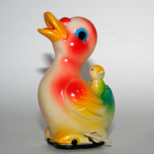 Unknown Wind Up Duck Vinyl Waddling Toy