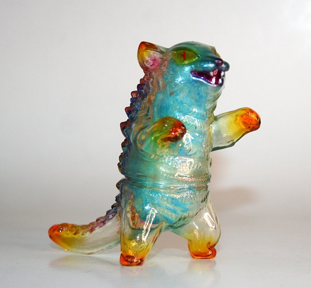 Max Toy Co Clear Custom with Glow Guts Negora