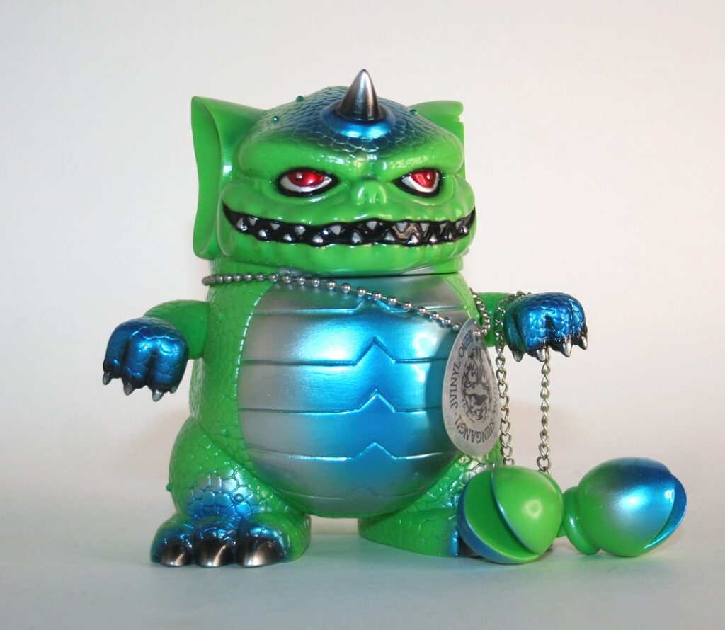Shingangu Metallic Blue on Green Baraton Phase One