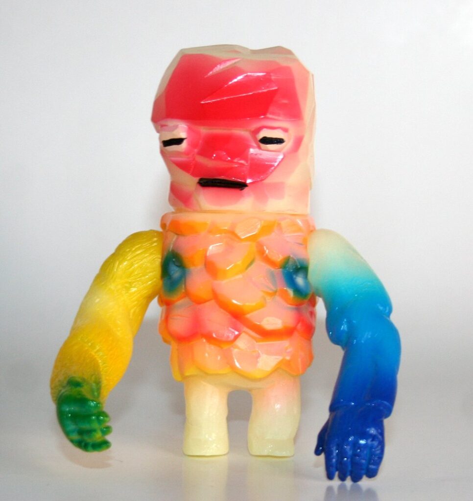Grody Shogun Blue Armed Glowing Golem Nug