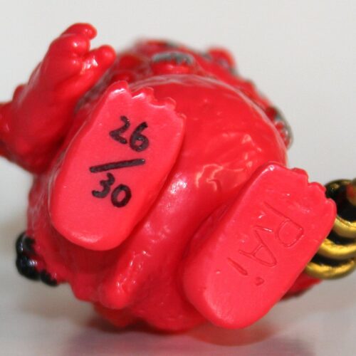 Rai Sofubi Limited Red Skullno