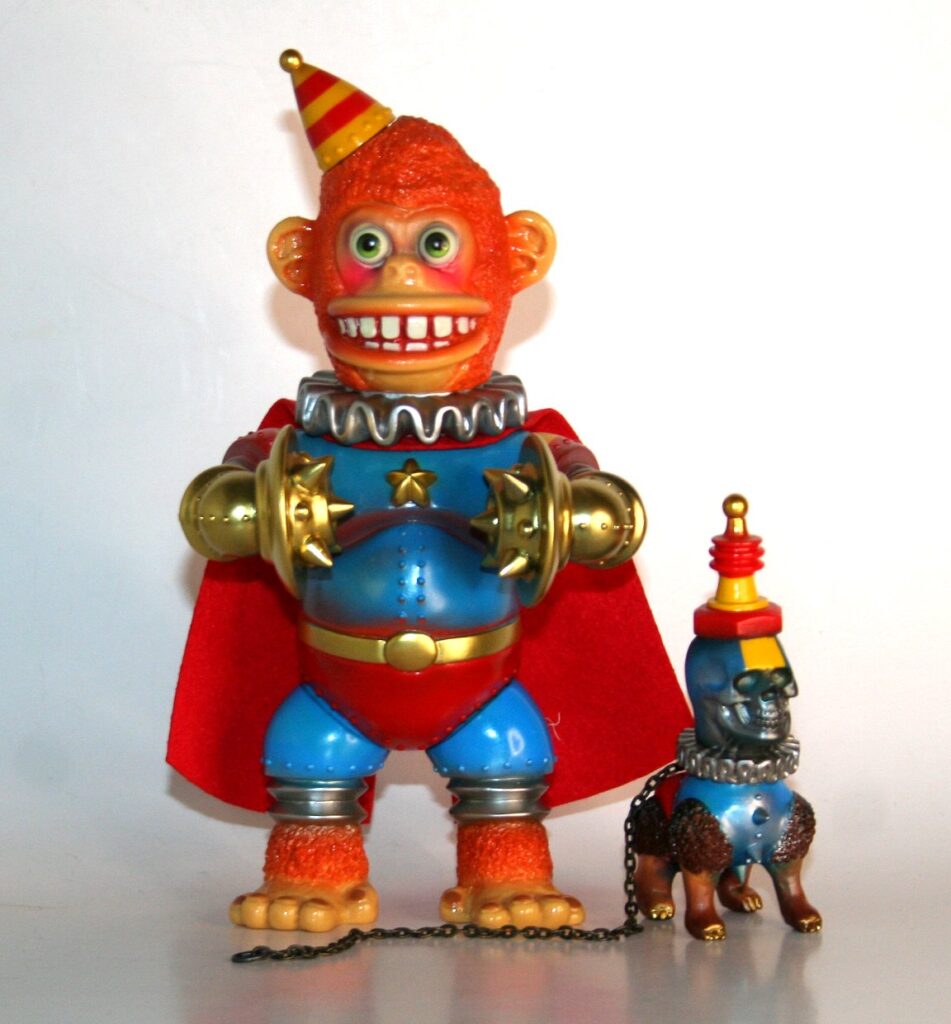 Kikkake Red and Blue Iron Monkey Masuda