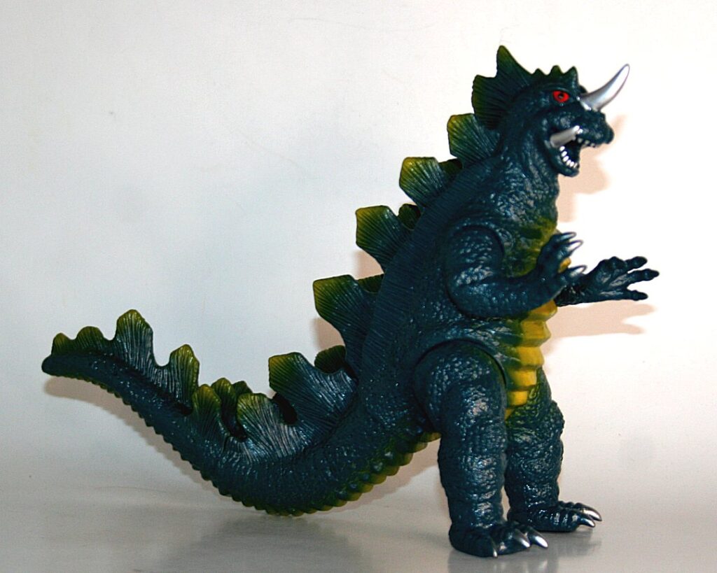 Marusan Painted Blue Sample King Godras Sofubi Figure | Vicious Fun