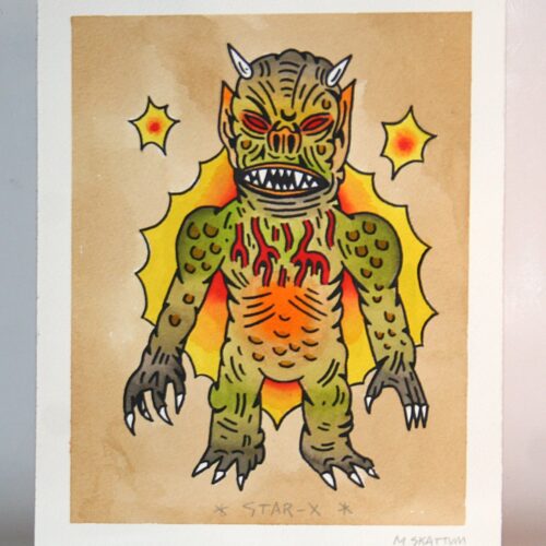 Michael Skattum Original Star-X Painting