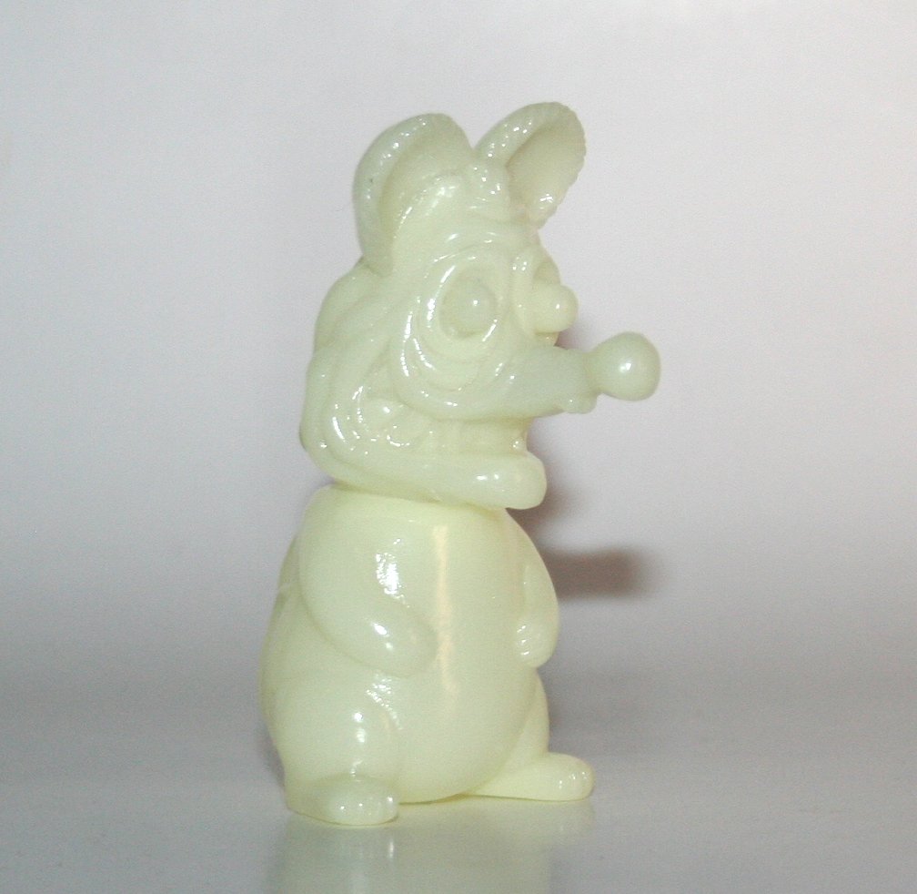 Splurrt Unpainted Glow in Dark Lab Rat Fink