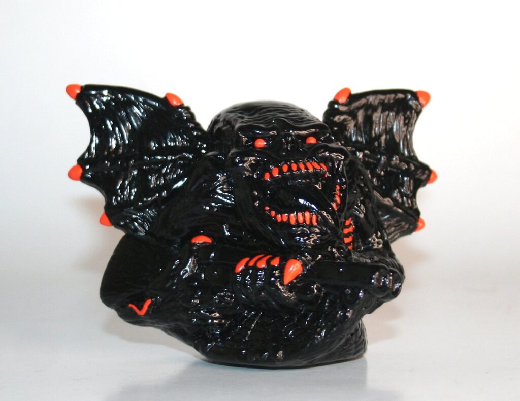 BogxSquad Orange on Black Flying Skeleton