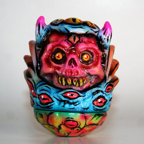 Devils Kaiju x Evil Dave Custom Demon Daruma