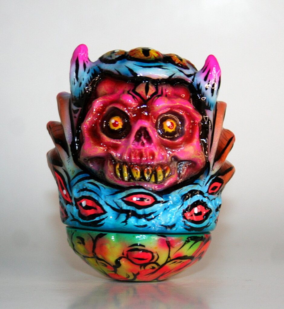 Devils Kaiju x Evil Dave Custom Demon Daruma