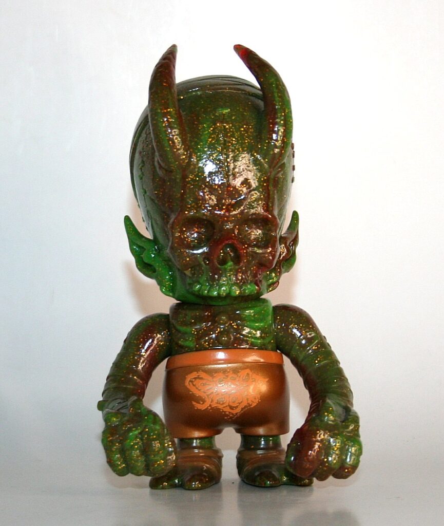 Secret Base x Pushead Brown x Green Lame SkullHevi