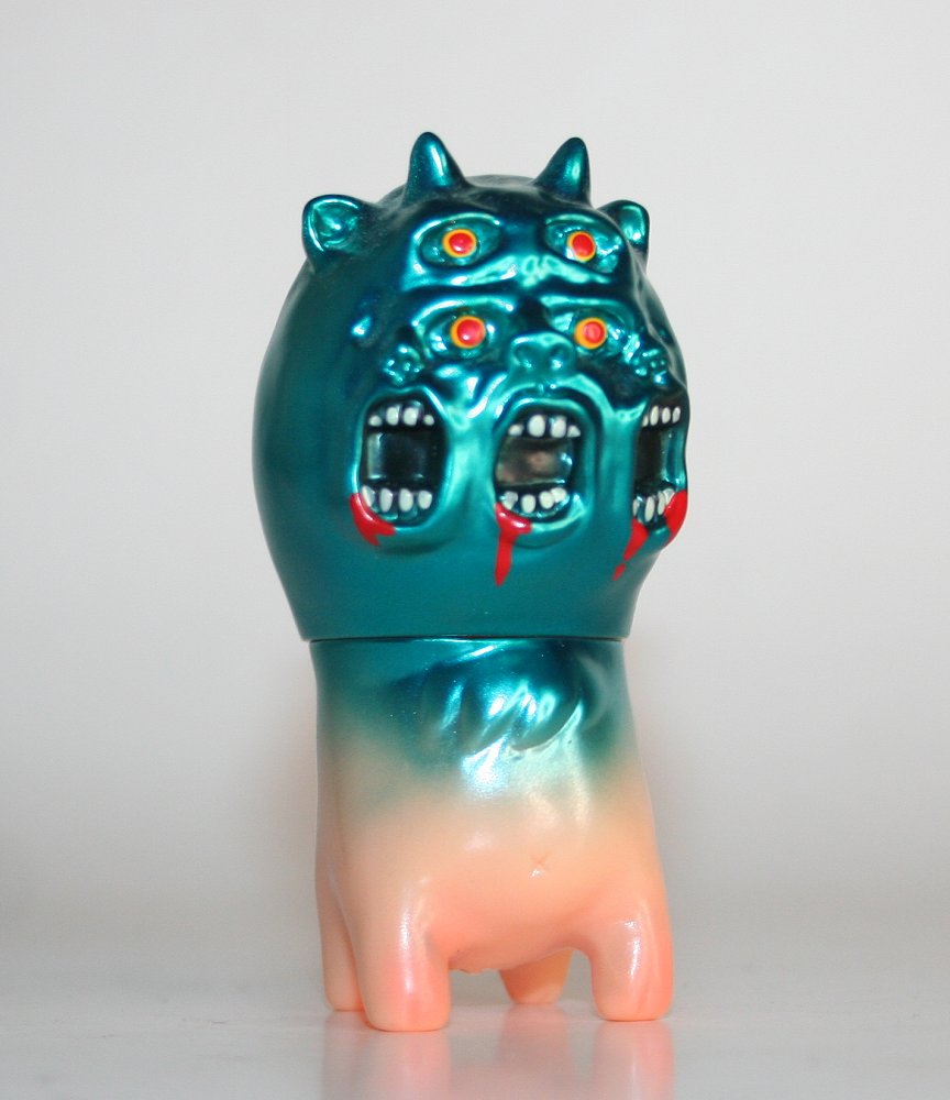 その他 DEATHLAND VINYL TOY Ultra Stone Age Man Deathland Vinyl Toys Metallic Blue 3 Face Ultra Stone Age Man