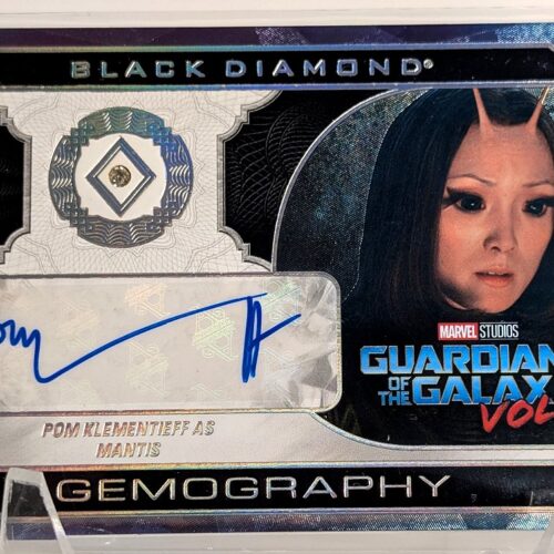 Guardians Galaxy Black Diamond Pom Klementieff Signed Card