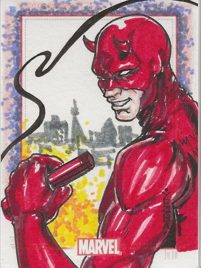 Marvel 75 Years Yesha Balmes Daredevil Sketch Card