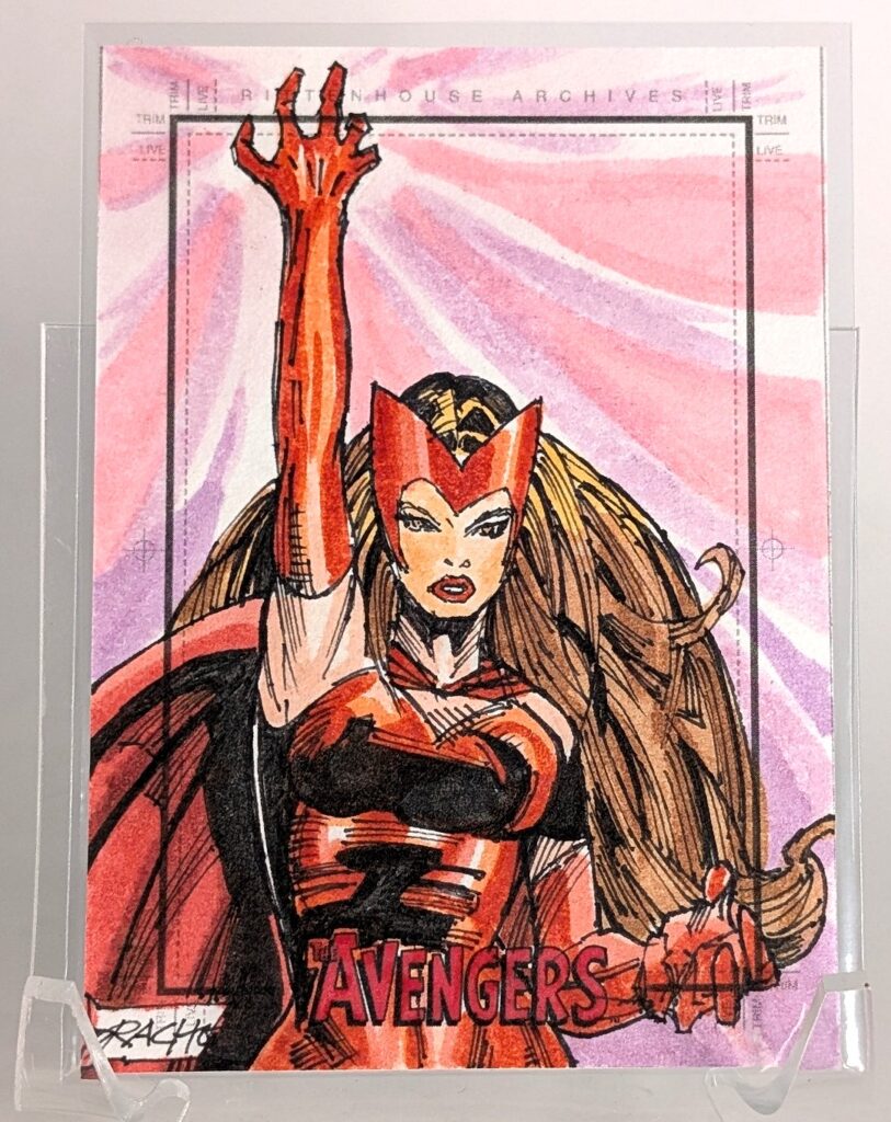 Marvel Avengers Scarlet Witch Ray Racho Sketch Card