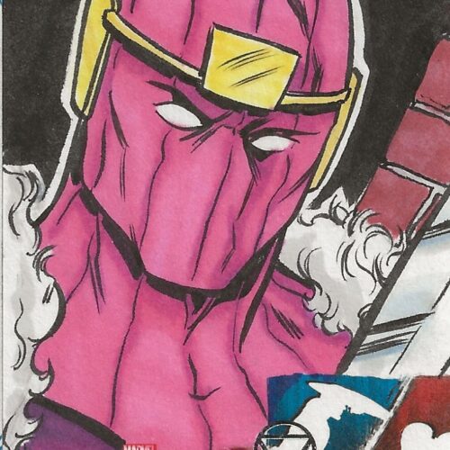 Marvel Captain America Matt Hebb Baron Zemo Sketch Card