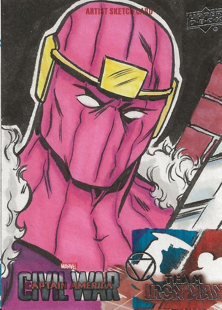 Marvel Captain America Matt Hebb Baron Zemo Sketch Card