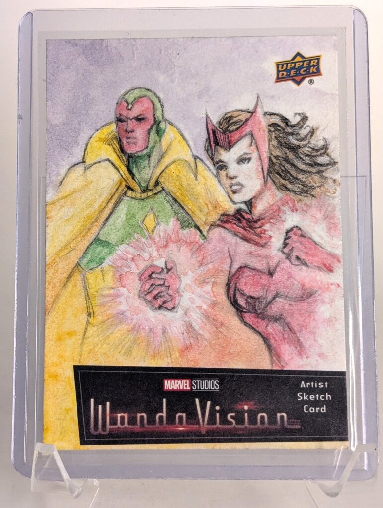 Marvel x Upper Deck Greg Bain Scarlet Witch Sketch Card — Vicious Fun
