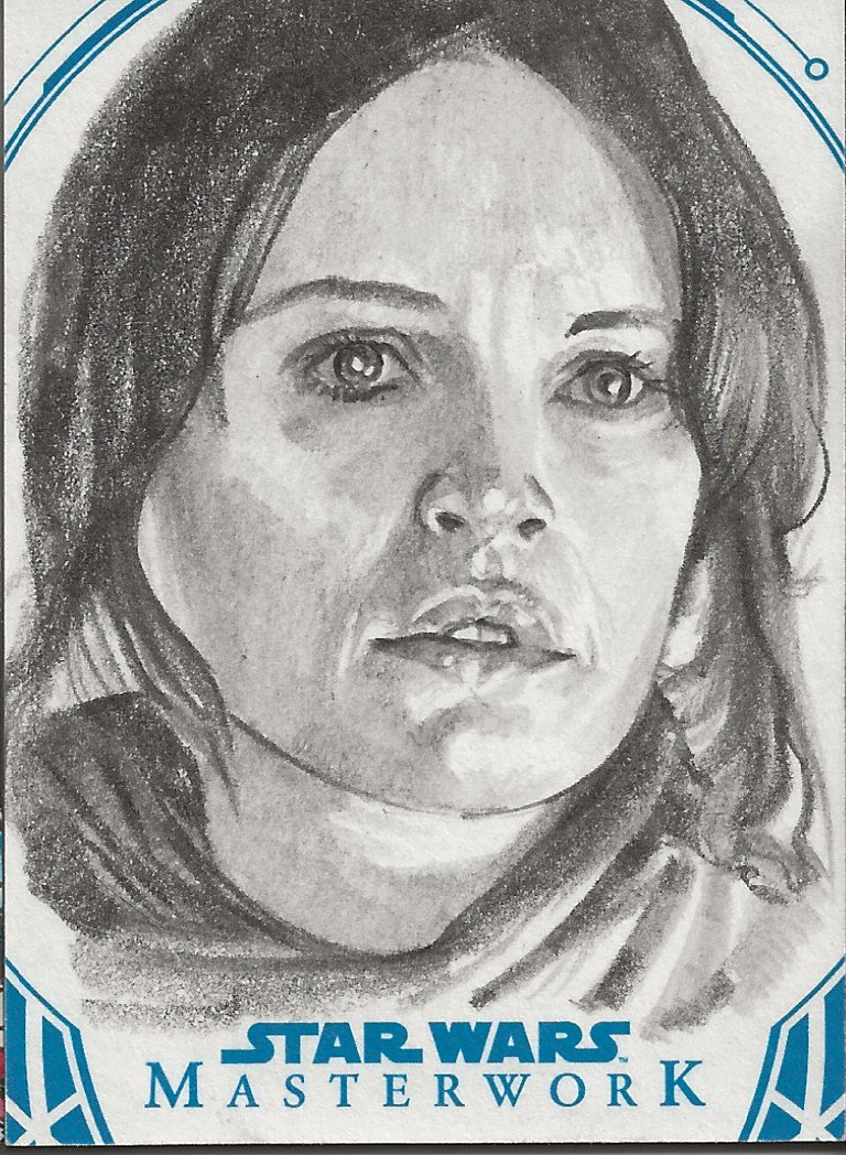 star wars sketch スケッチ　カード 2024 Topps Chrome Star Wars Patrol Trooper Gold Foil Sketch
