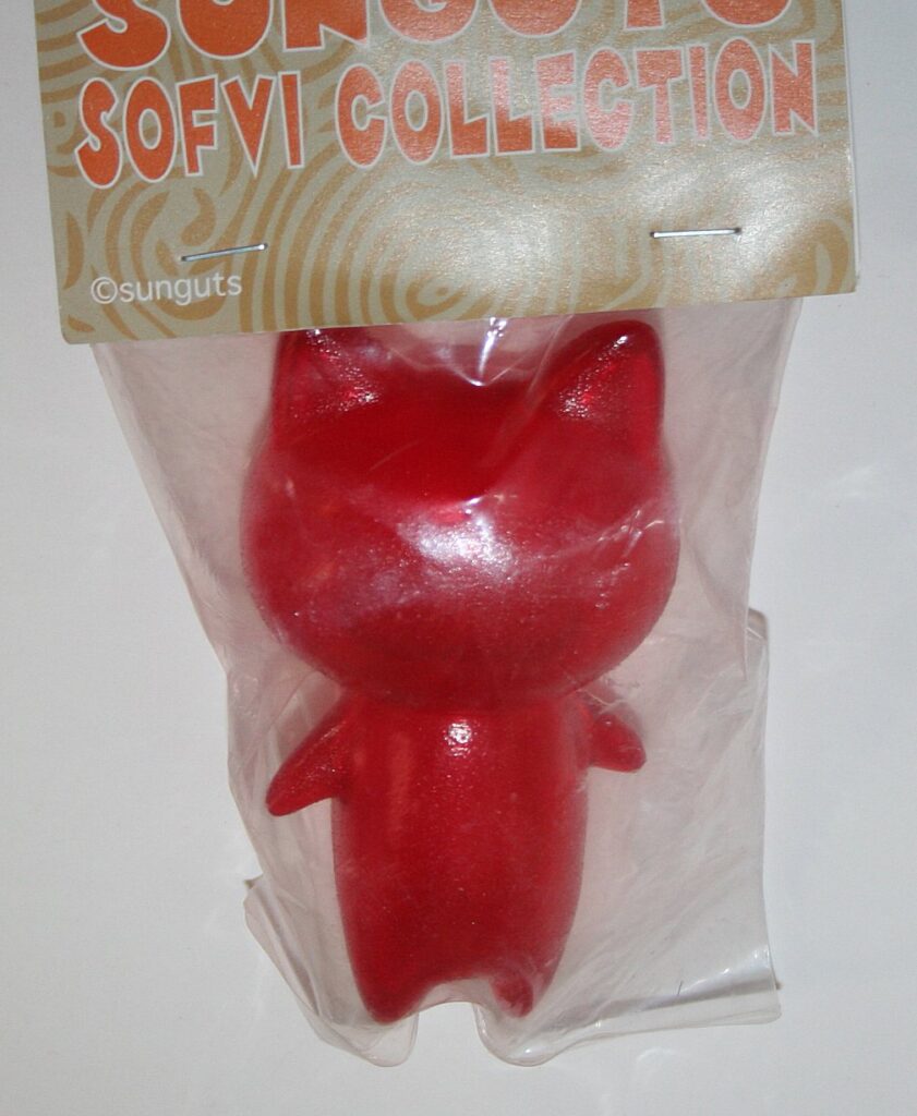 Sunguts Clear Red Faceless Cat