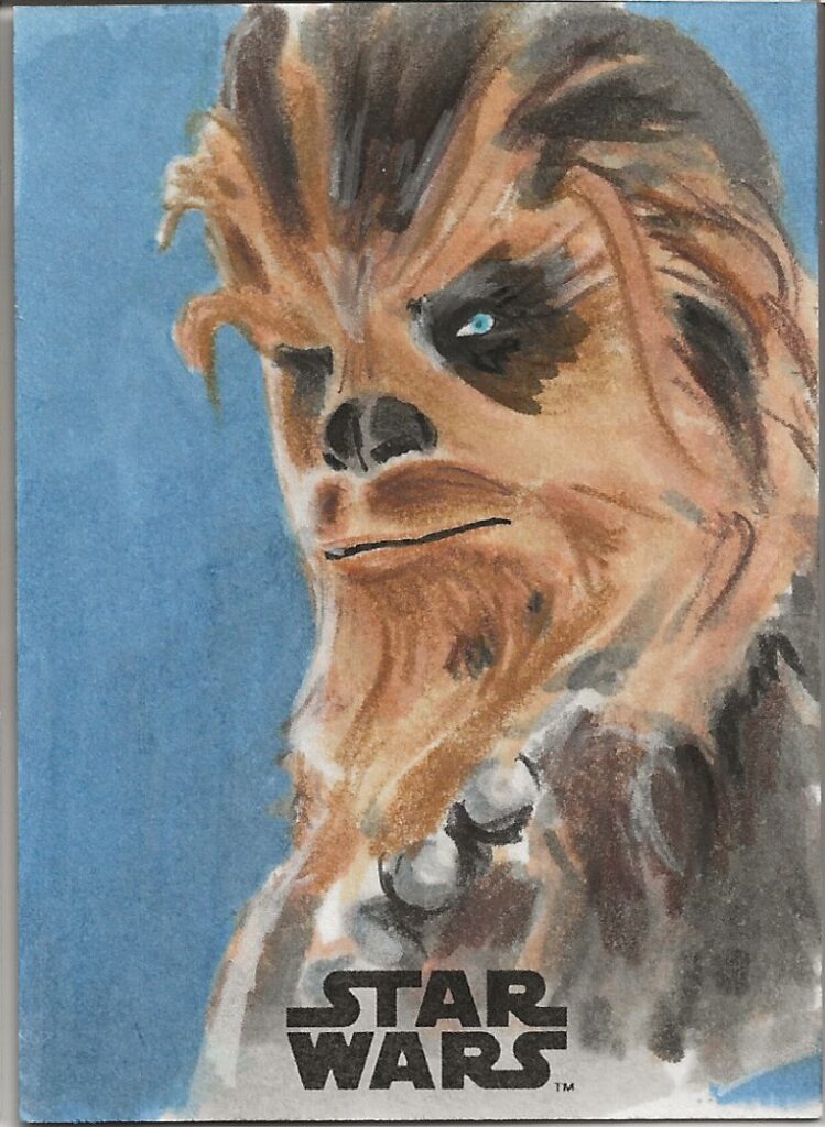 Topps Star Wars Solo Ben Abu Saada Chewbacca Sketch Card