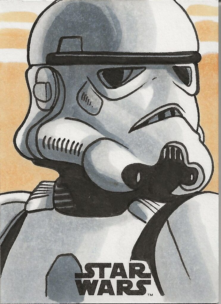 Topps Star Wars Solo Rich Molinelli Stormtrooper Sketch Card