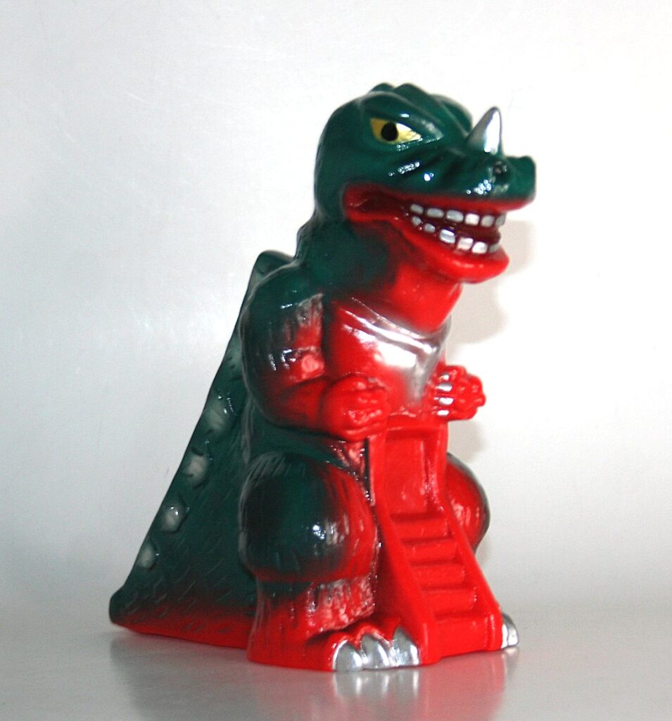 Yokai Yu Green on Red Kaiju Entertainment Slide — Vicious Fun