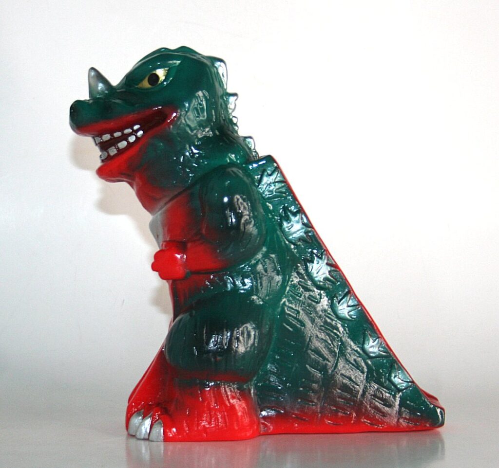 Yokai Yu Green on Red Kaiju Entertainment Slide — Vicious Fun