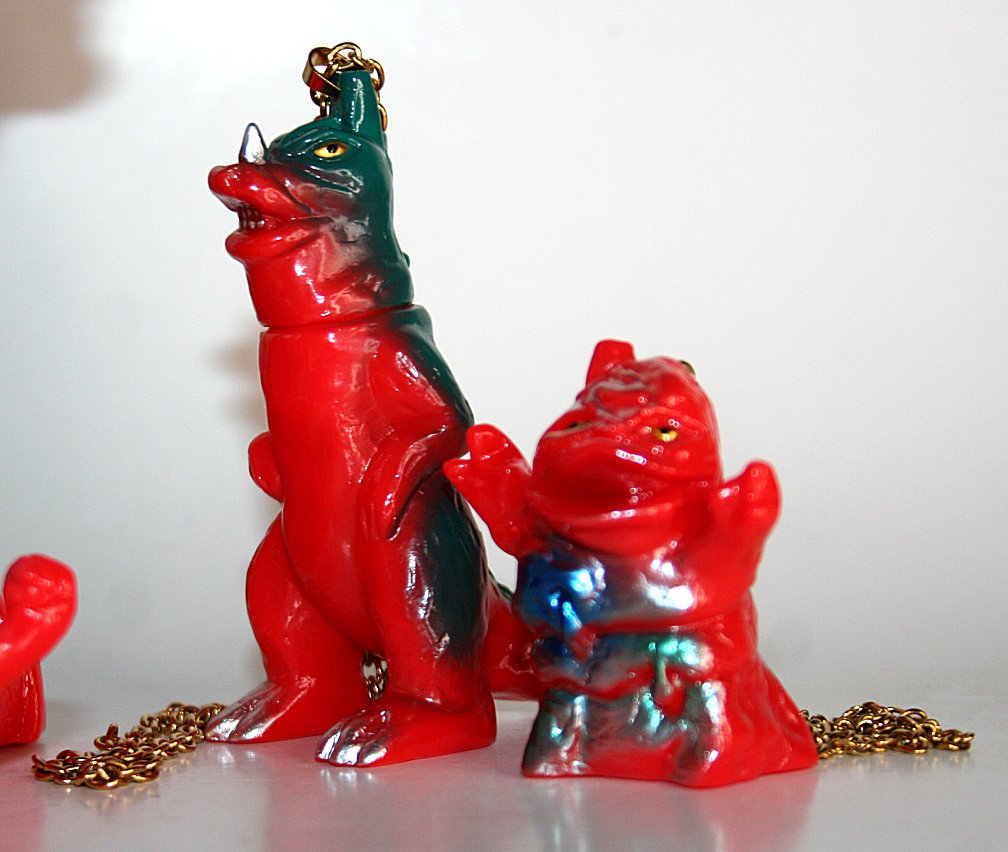 Yokai Yu Green on Red Kaiju Entertainment Slide — Vicious Fun