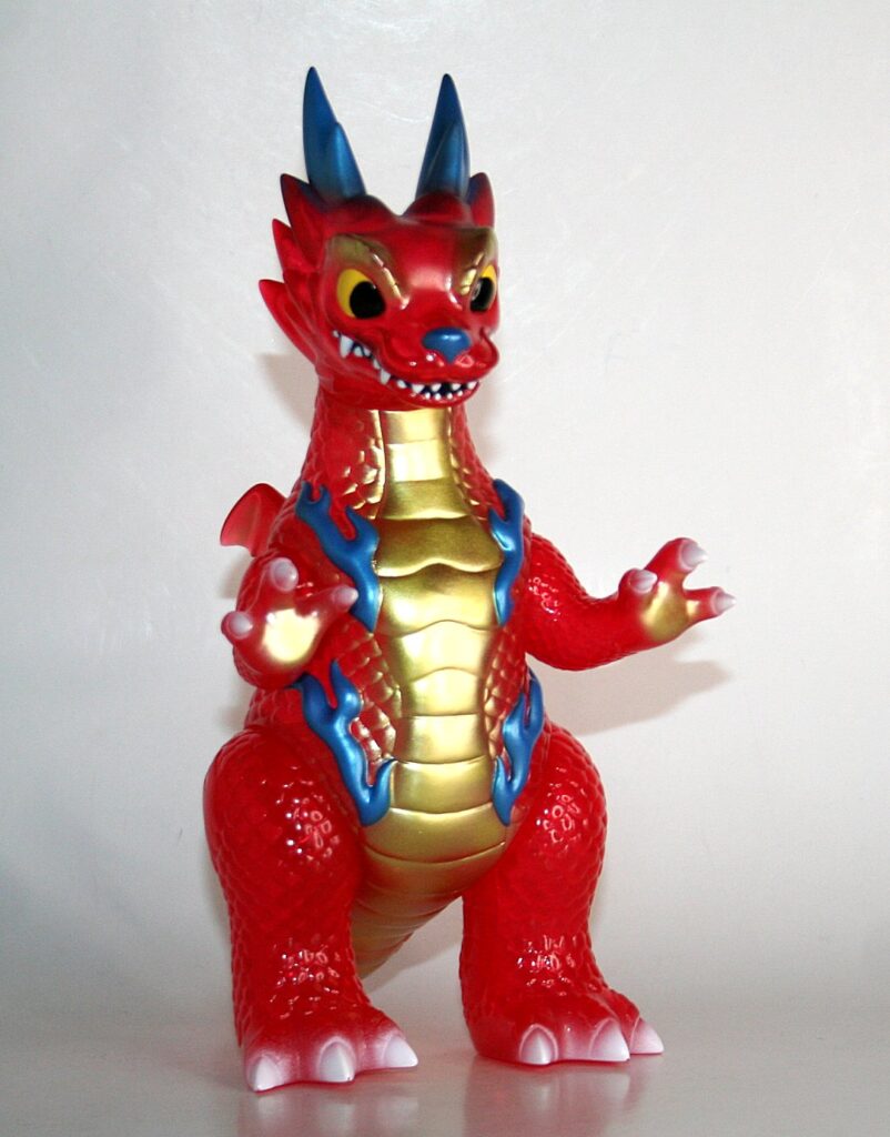 Konatsuya Daioh Ryudora Sekiryu Clear Red Dragon Sofubi Figure