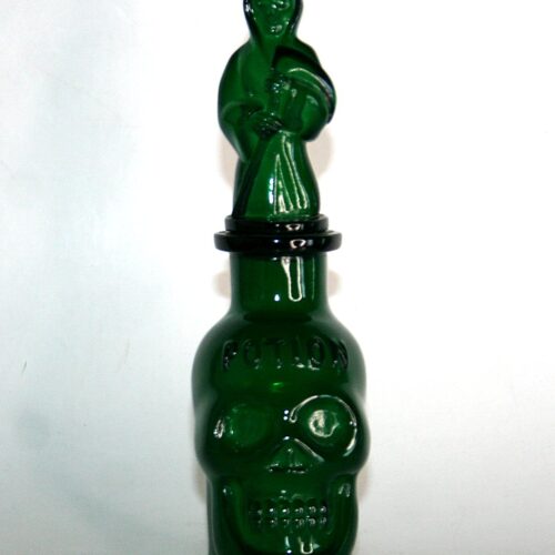 Tractor Slave Brand Clear Green Potion Bottle