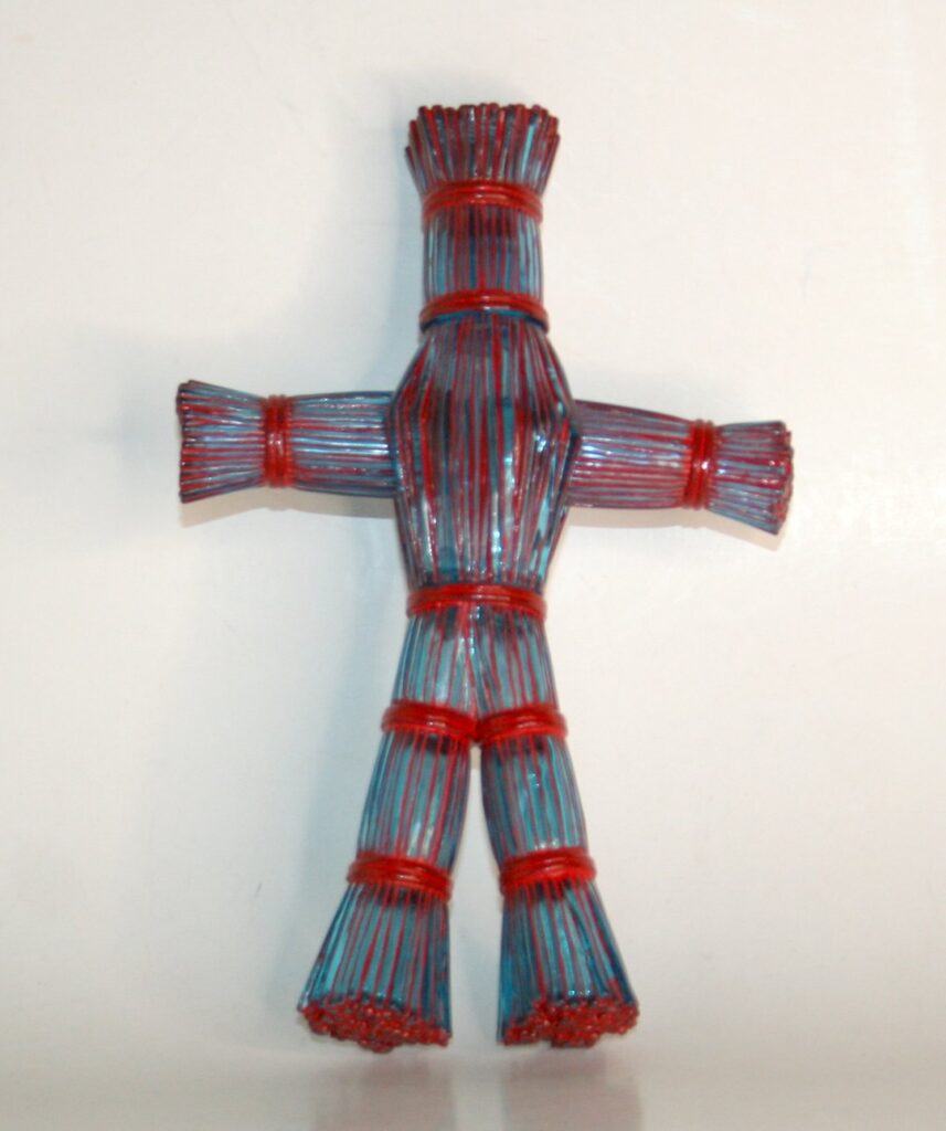 Aimodo Red on Blue Straw Man