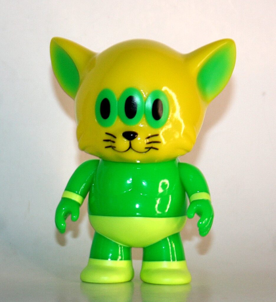 Art Junkie x One Up Lemon Lime Calm Cat Wrestler
