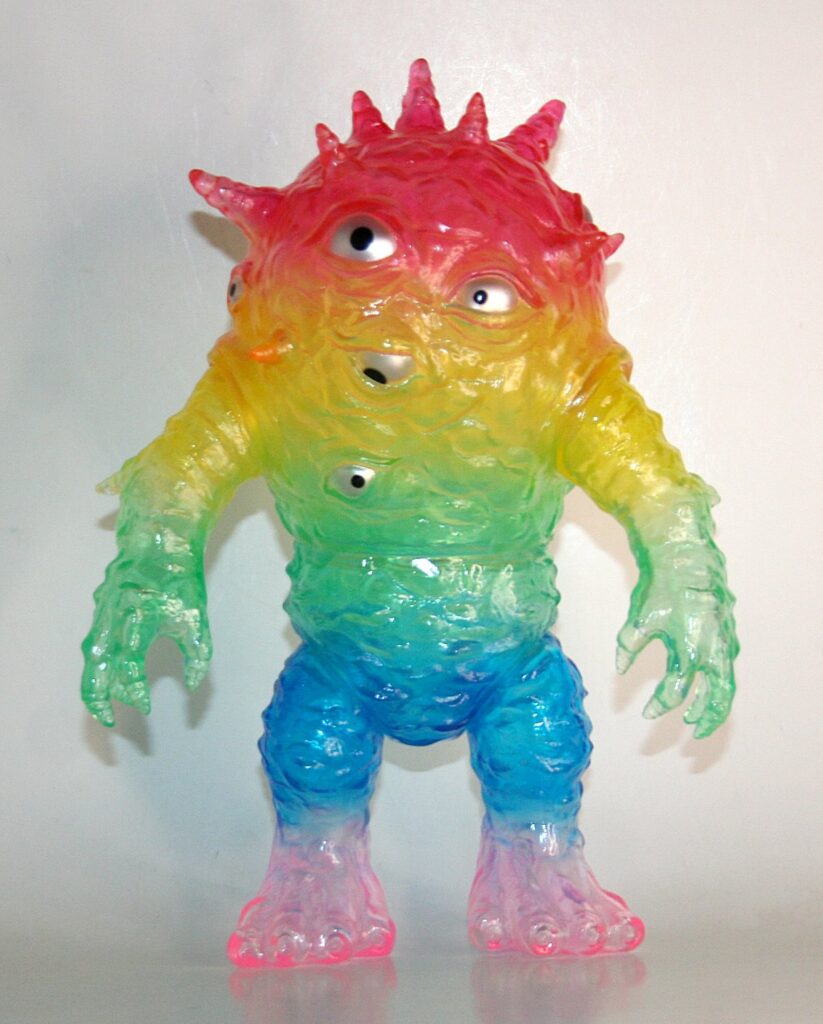 Max Toy x One Up Izon Clear Rainbow Kaiju Eyezon
