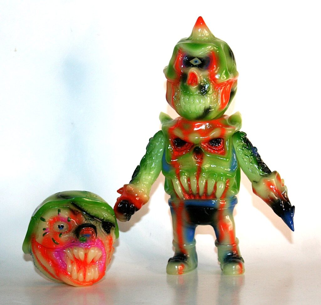 MISHKA 【BOOTLEG KAIJU】 インディーズ ソフビ Mishka Glow in Dark Bootleg Kaiju — Vicious Fun