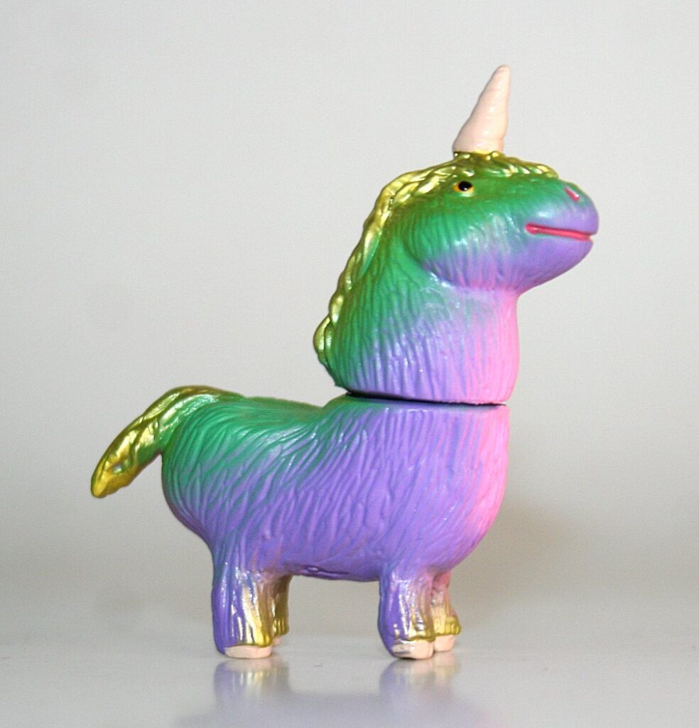 Rampage Toys Purple x Gold Shaggy Unicorn