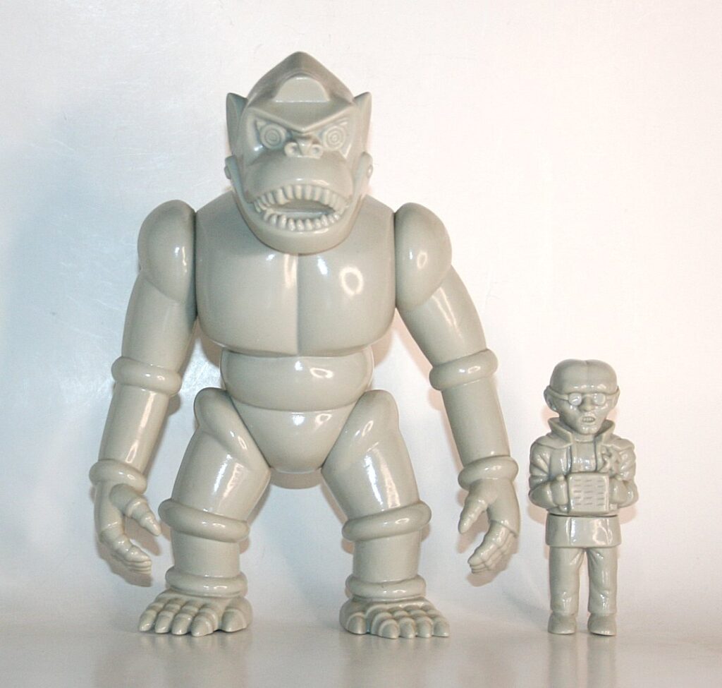 Target Earth Grey Robot Gorilla with Scientist Omake