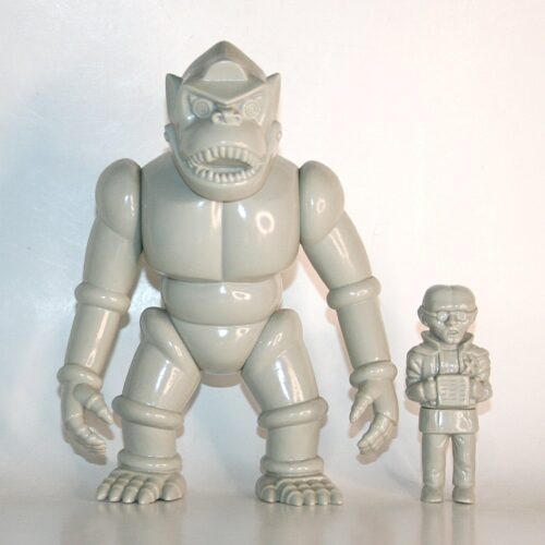 Target Earth Grey Robot Gorilla with Scientist Omake