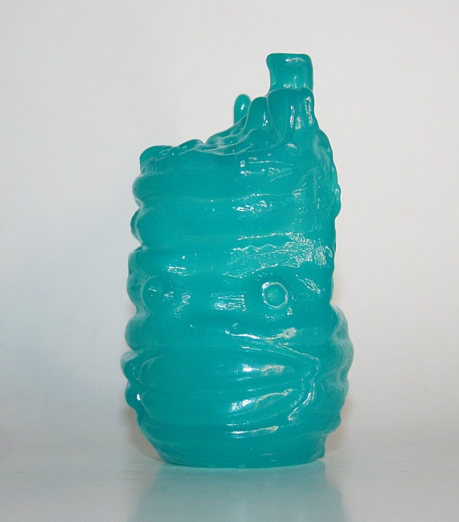 Grody Shogun Unpainted Teal Roly Poly Man Head