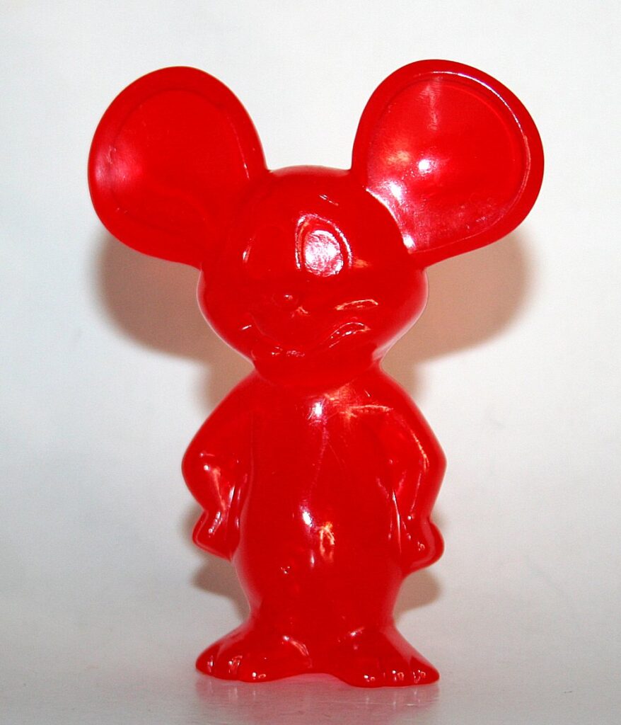 Maruhachi Gangu Unpainted Clear Red Mouse