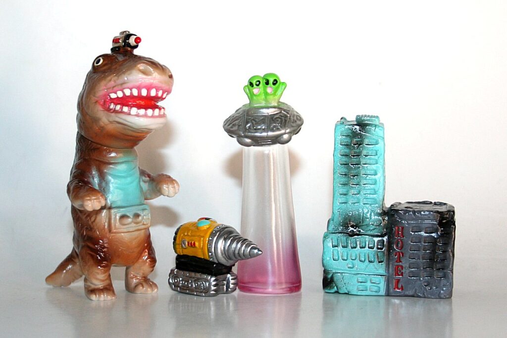 Snow Peace Toy Brown Tyrannosaurus Set