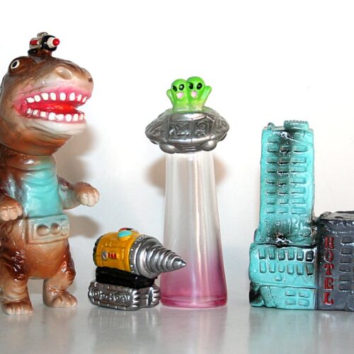 Snow Peace Toy Brown Tyrannosaurus Set