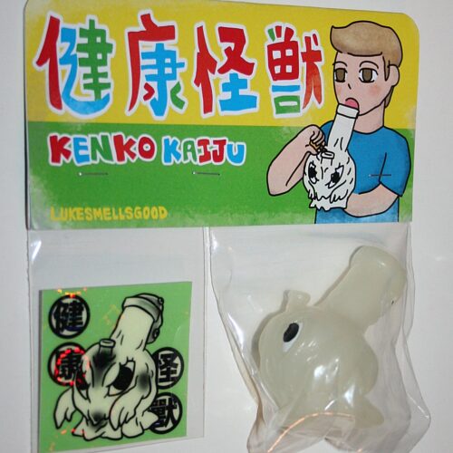 LukeSmellsGood Unpainted Glow Kenko Kaiju Hedorah Bong